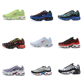 Nike Air Max Plus Retro Fashion Low-top Air Cushion Casual Running Shoes Men's-2695  